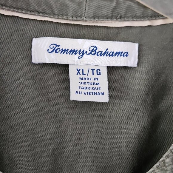 TOMMY BAHAMA | Mission Beach Shirt Blouse green Tencel Sz XL - Picture 5 of 6